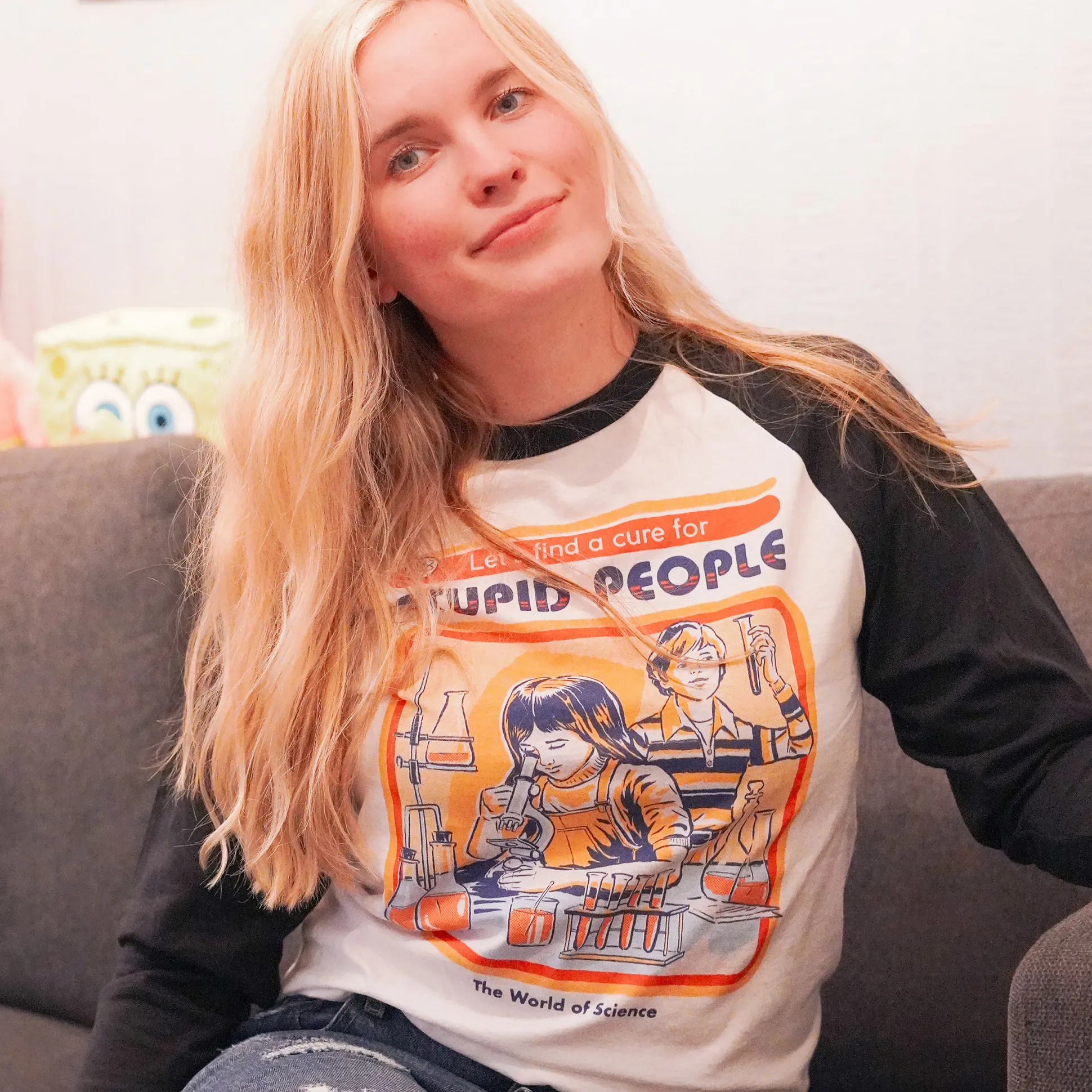 Steven Rhodes - Laten we een geneesmiddel vinden voor domme mensen Longsleeve