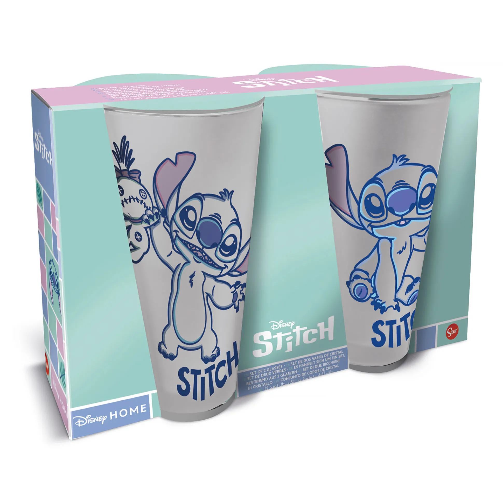 Stitch Aloha glazen set van 2 - Lilo & Stitch