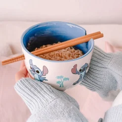 Stitch Aloha Ramen Kom met Eetstokjes - Lilo & Stitch