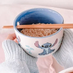 Stitch Aloha Ramen Kom met Eetstokjes - Lilo & Stitch