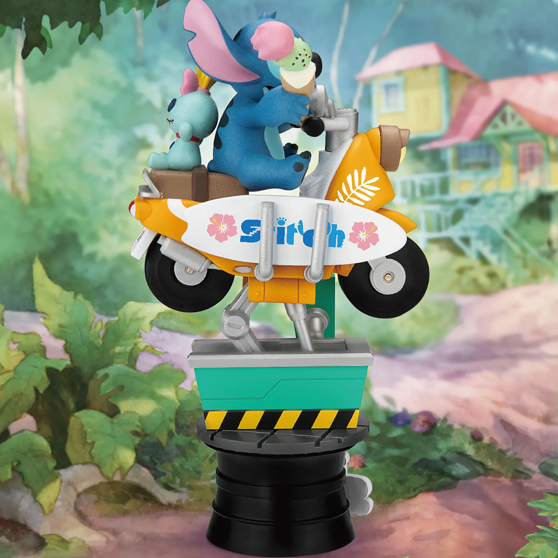 Stitch Coin Ride D-Stage Diorama Figuur - Lilo & Stitch