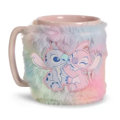 Stitch en Angel mok met pluchen hoes - Lilo & Stitch