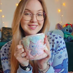 Stitch en Angel mok met pluchen hoes - Lilo & Stitch