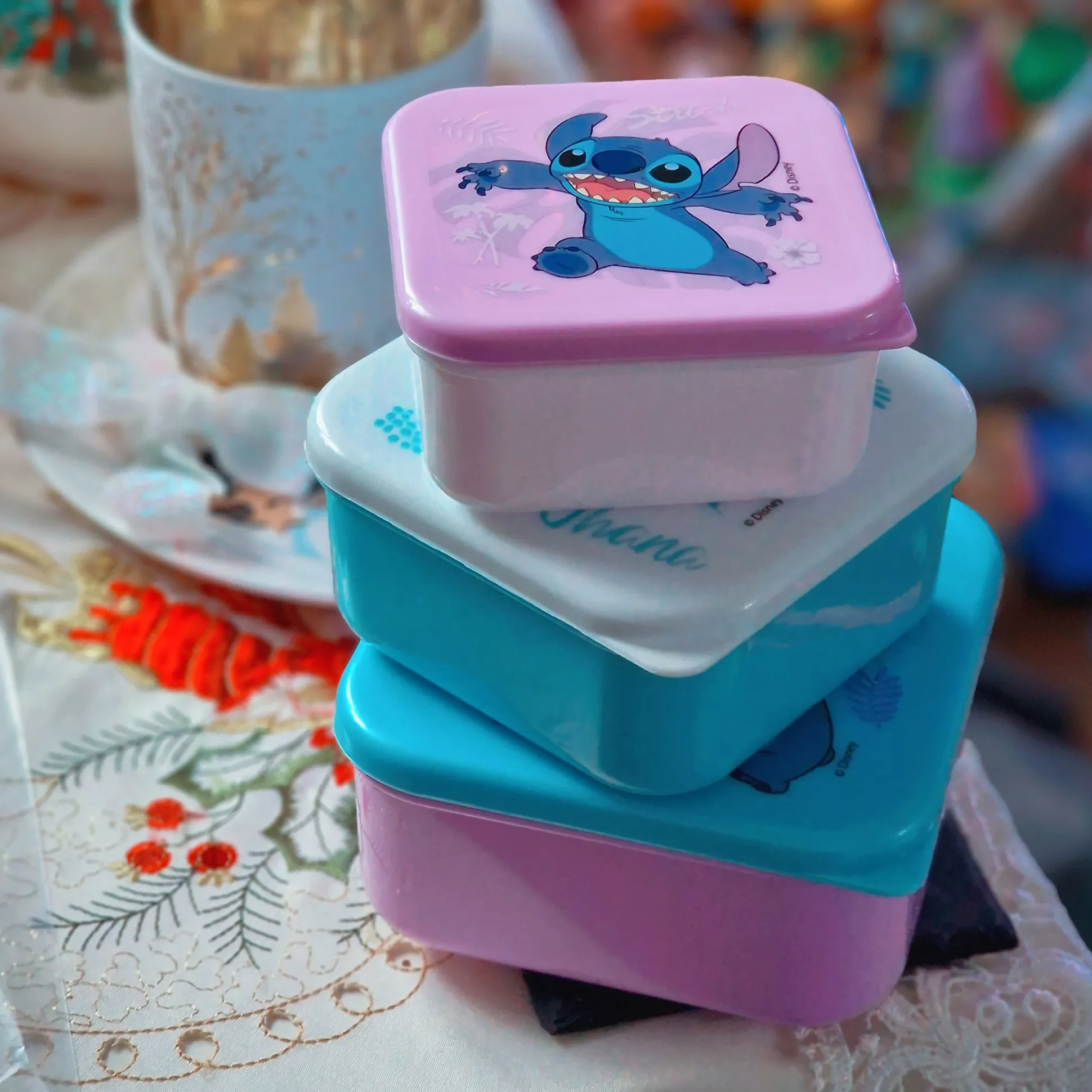 Stitch Lunchbox 3-delige set - Lilo & Stitch