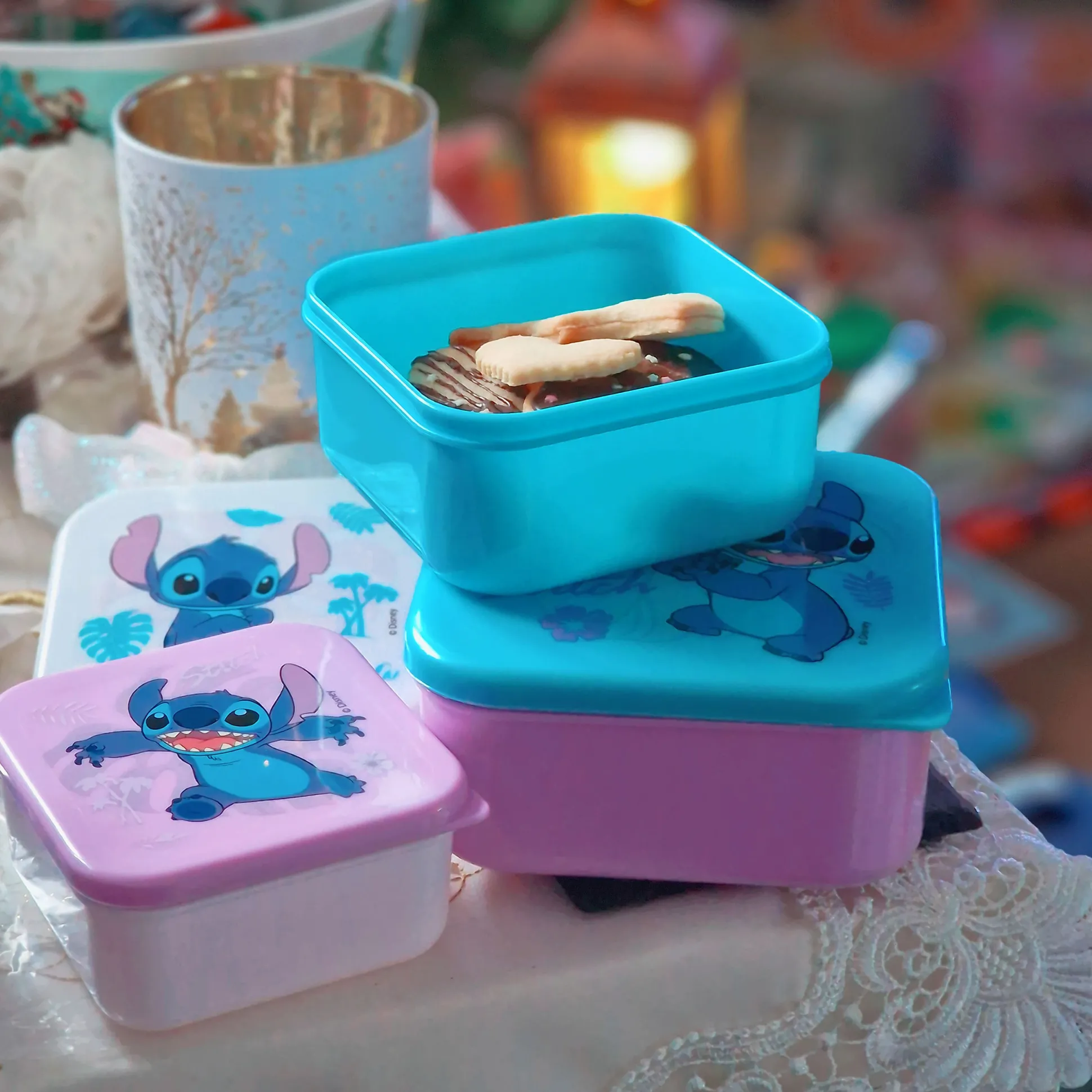 Stitch Lunchbox 3-delige set - Lilo & Stitch