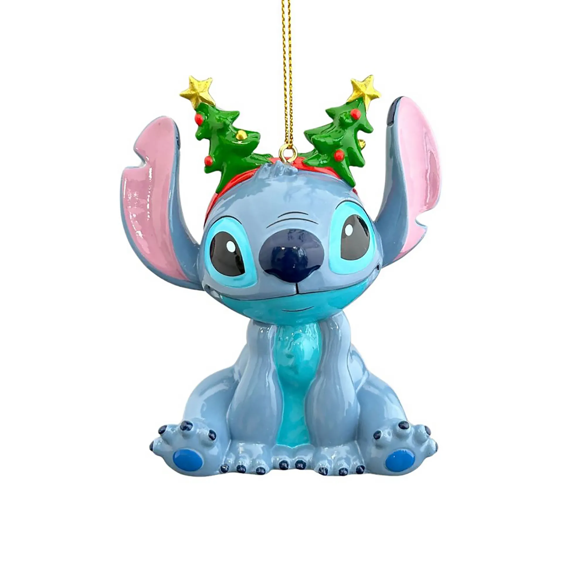 Stitch met haarband kerstboomornament - Lilo & Stitch