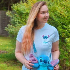 Stitch Pocket T-shirt wit - Lilo & Stitch