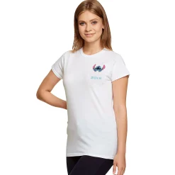 Stitch Pocket T-shirt wit - Lilo & Stitch