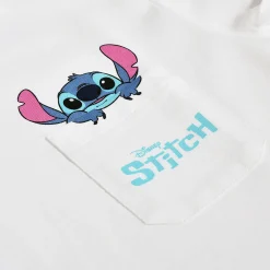Stitch Pocket T-shirt wit - Lilo & Stitch