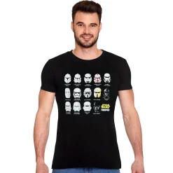 Stormtrooper helm-collage T-shirt zwart - Star Wars