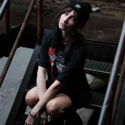 Stranger Things - Hellfire Club muts met schedellogo