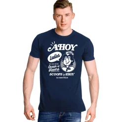 Stranger Things - Scoops Ahoy blauw T-shirt