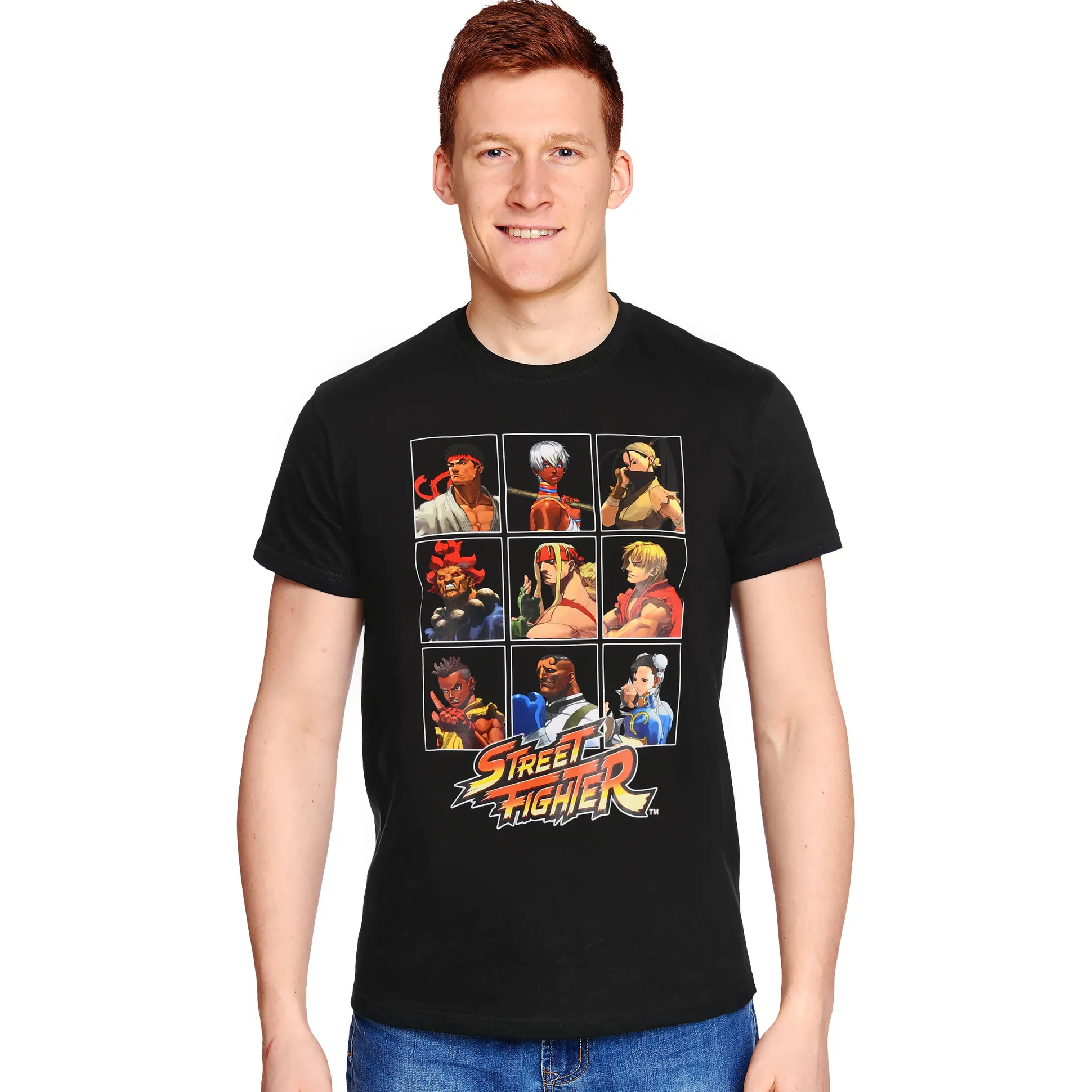 Street Fighter - Karakters T-shirt zwart