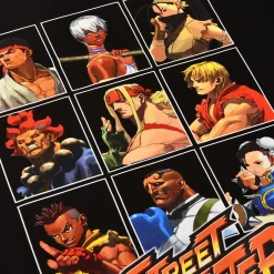 Street Fighter - Karakters T-shirt zwart
