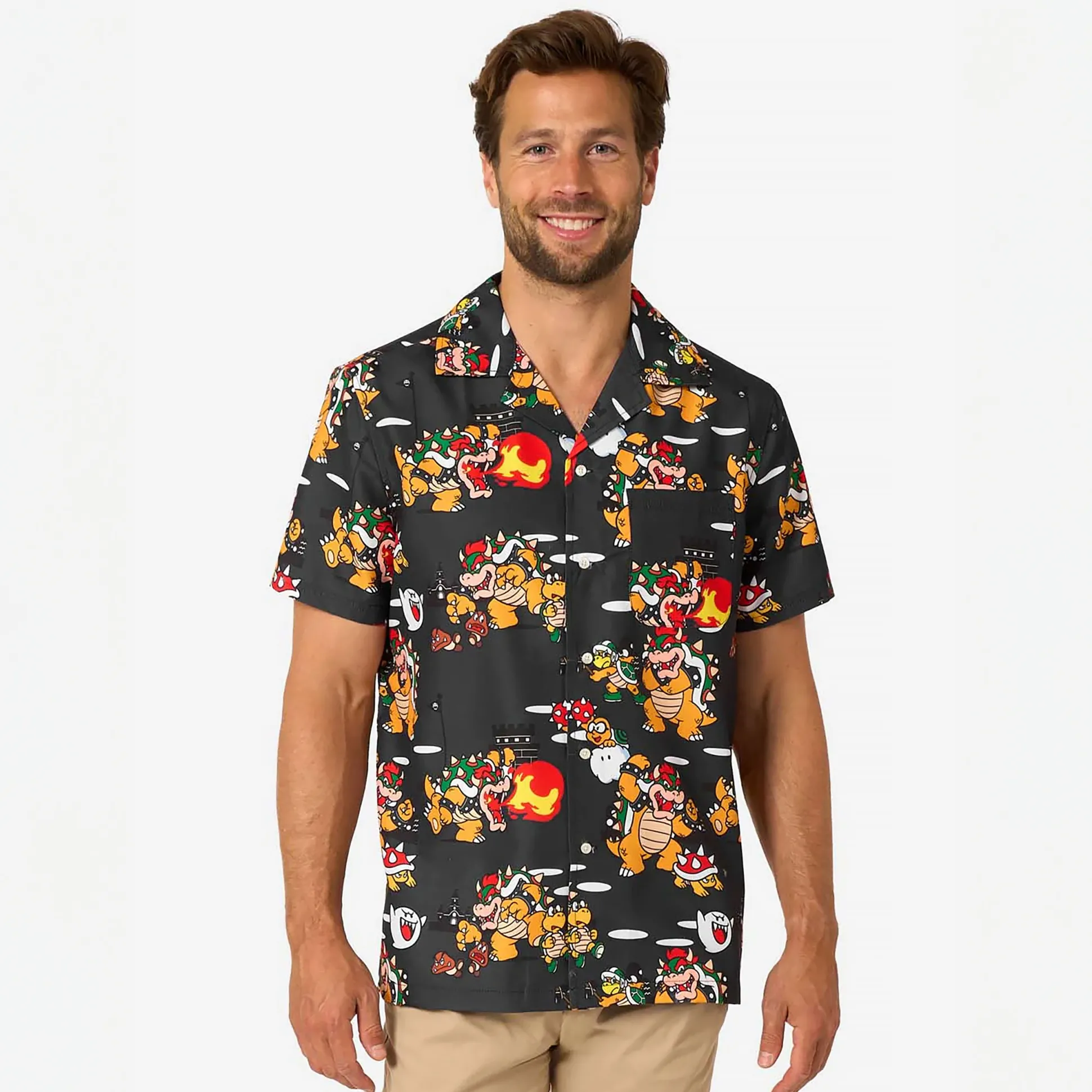 Super Mario - Bowser’s Mayhem overhemd met korte mouwen