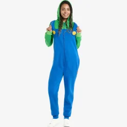 Super Mario - Luigi Onesie voor volwassenen