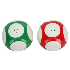 Super Mario - Super Paddestoel en 1 UP Paddestoel Zout & Peperstrooiers