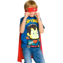 Superman - Kinder T-shirt met Cape & Oogmasker