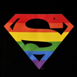 Superman - Pride Logo T-shirt zwart