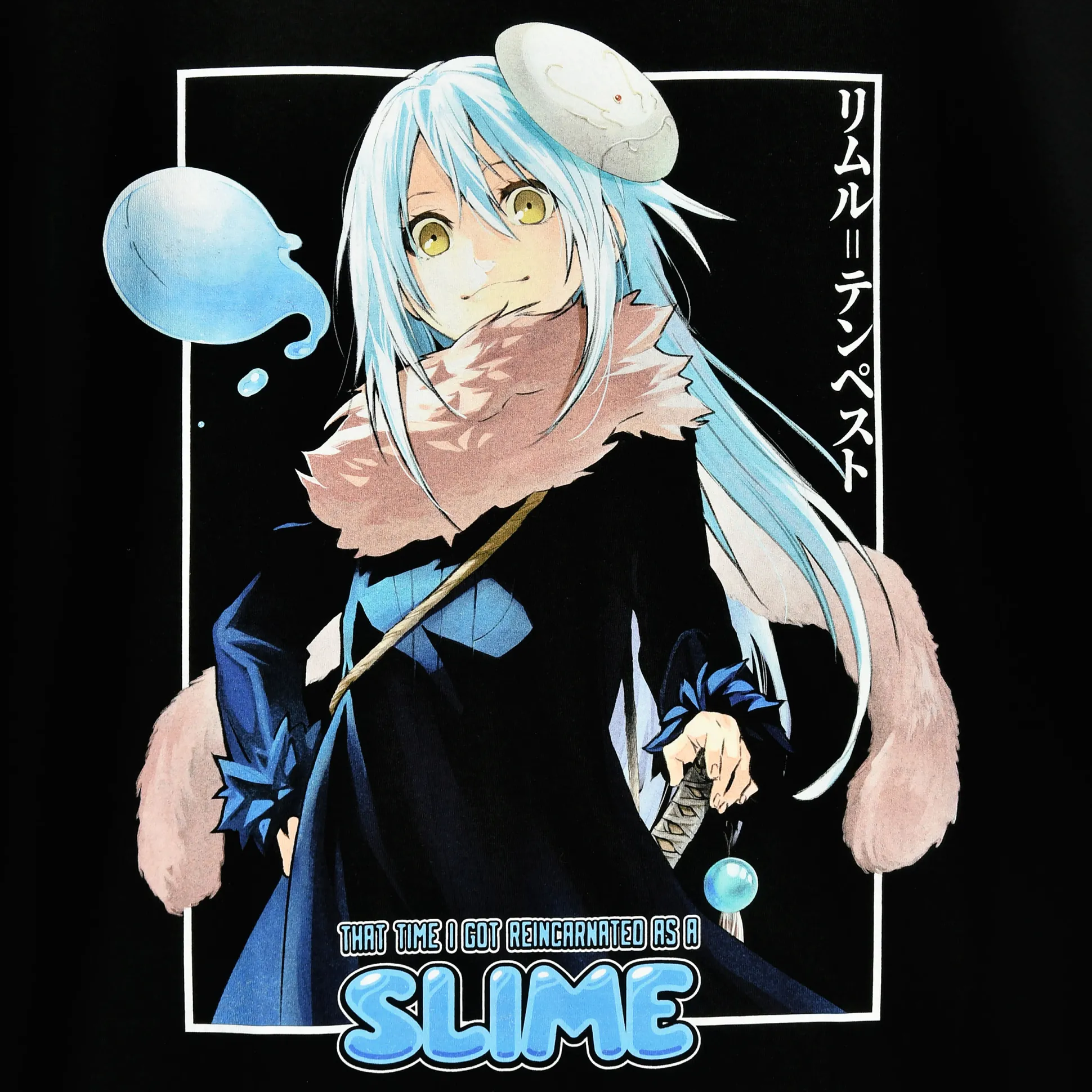 TenSura - Rimuru Poster T-Shirt Zwart