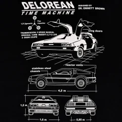Terug naar de Toekomst - DeLorean T-shirt zwart