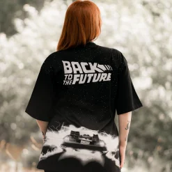Terug naar de Toekomst - DeLorean Oversize T-Shirt zwart