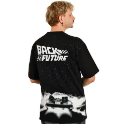 Terug naar de Toekomst - DeLorean Oversize T-Shirt zwart