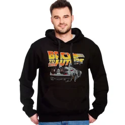 Terug naar de Toekomst - DeLorean Hoodie Zwart