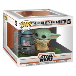 The Child met Ei Houder Funko Pop Bobblehead Figuur - Star Wars The Mandalorian