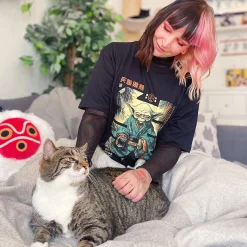 The Force Calligraphy T-Shirt voor Star Wars Fans Zwart