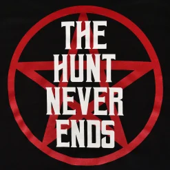 The Hunt Never Ends T-shirt voor Supernatural Fans zwart