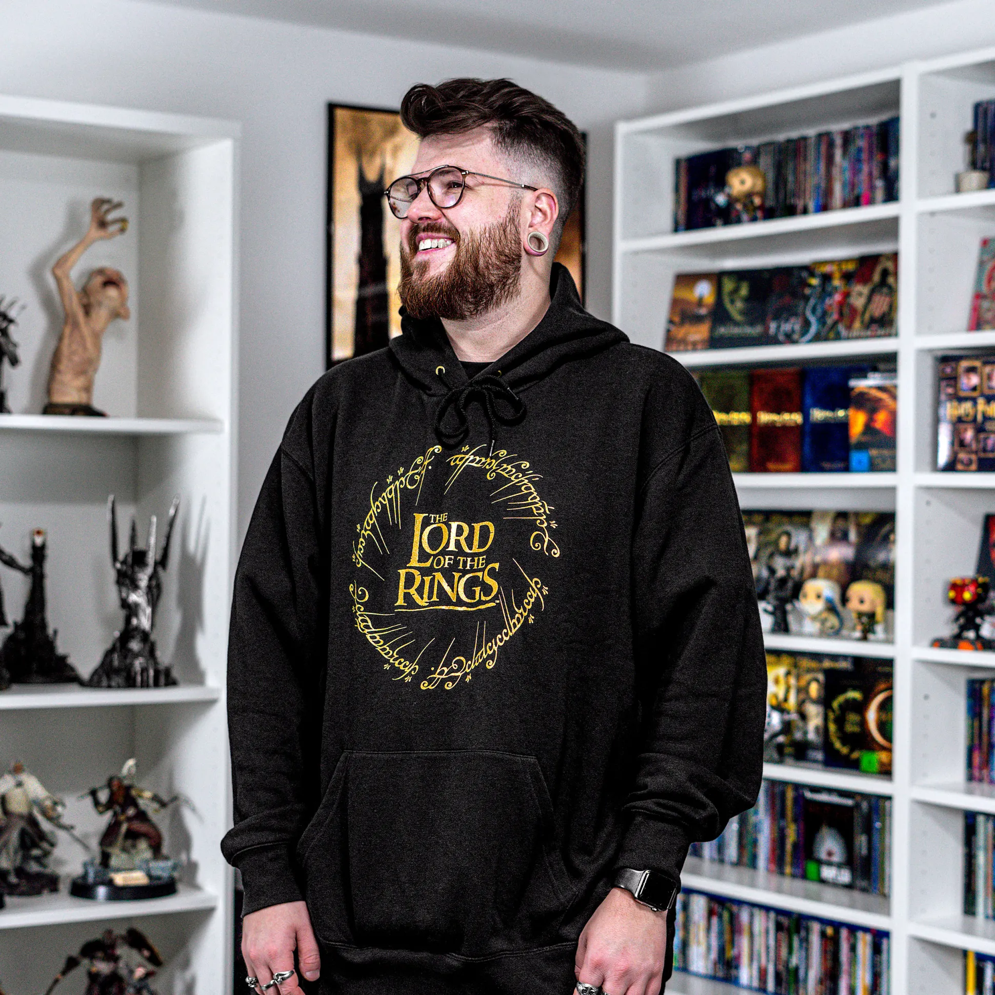 The Lord of the Rings - De Ene Ring Hoodie Zwart