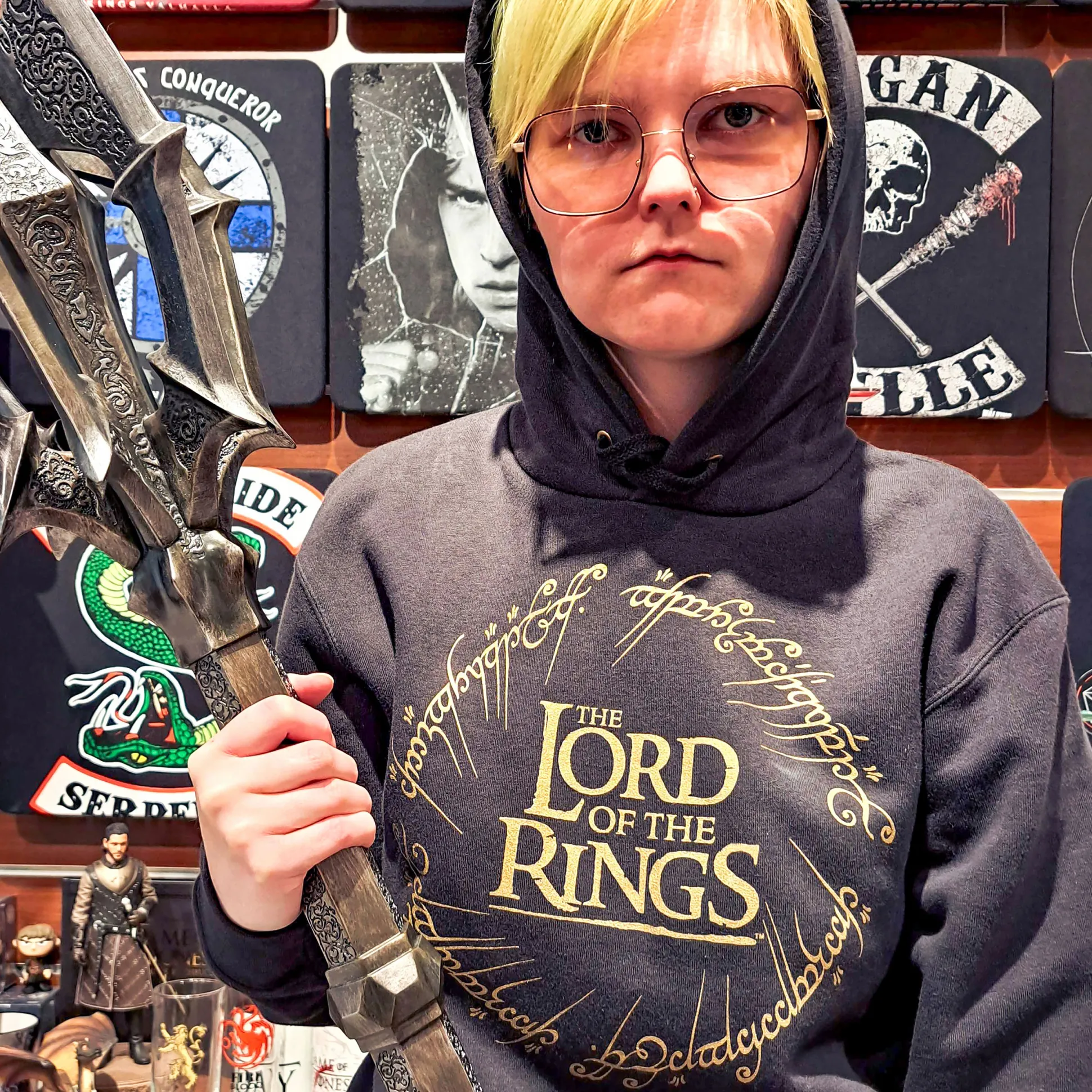The Lord of the Rings - De Ene Ring Hoodie Zwart