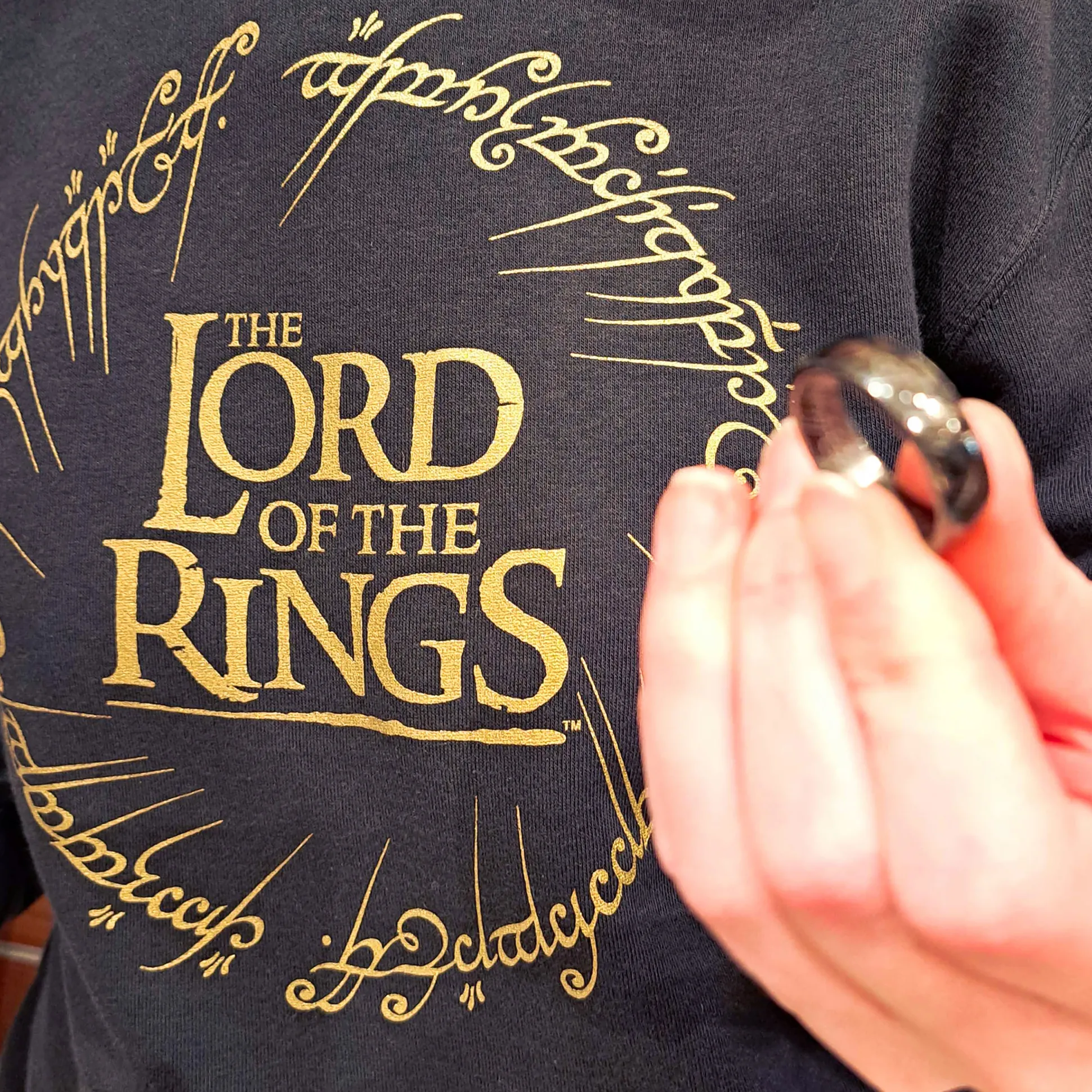 The Lord of the Rings - De Ene Ring Hoodie Zwart
