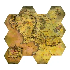 The Lord of the Rings - Midden-aarde Kaart Onderzetters set van 12