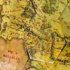 The Lord of the Rings - Midden-aarde Kaart Onderzetters set van 12