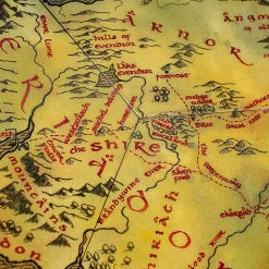 The Lord of the Rings - Midden-aarde Kaart Onderzetters set van 12