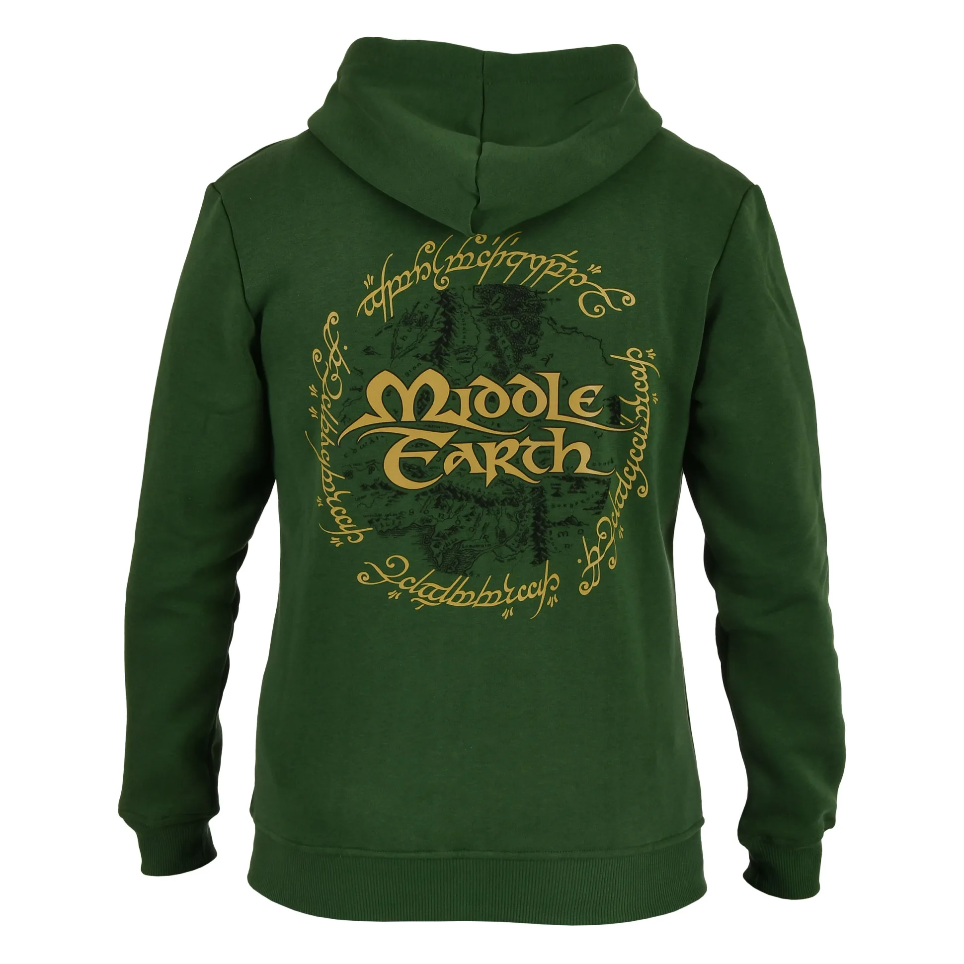 The Lord of the Rings - Midden-aarde groene hoodie met rits