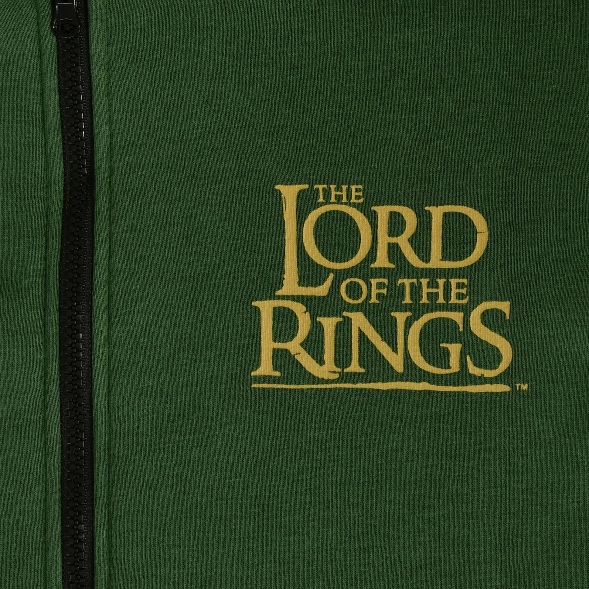 The Lord of the Rings - Midden-aarde groene hoodie met rits
