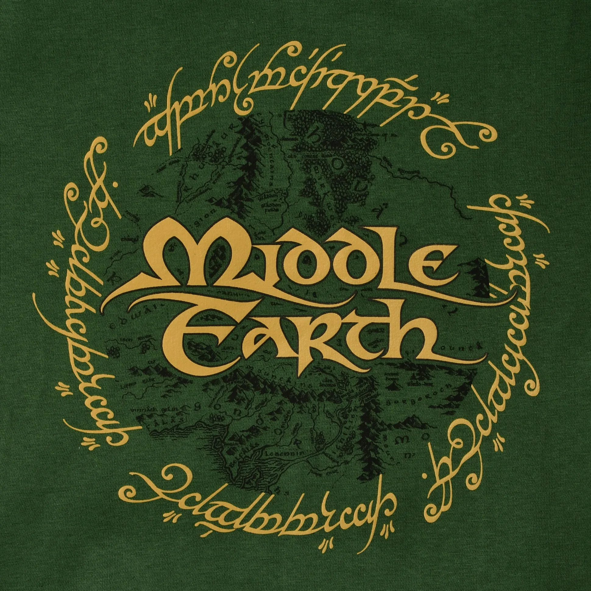 The Lord of the Rings - Midden-aarde groene hoodie met rits