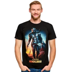 Through The Galaxy T-Shirt zwart - Star Wars Mandalorian