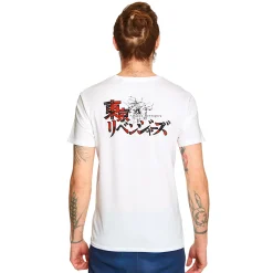 Tokyo Revengers - Geel Vierkant Logo T-shirt wit