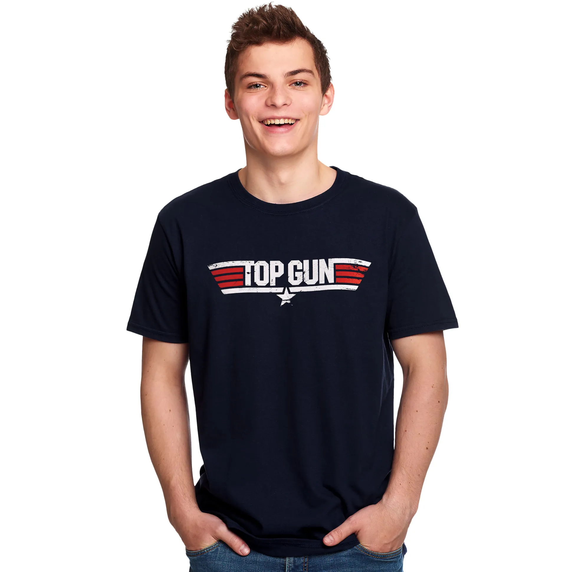 Top Gun - Logo T-shirt blauw