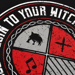 Toss a Coin T-Shirt voor Witcher Fans Zwart