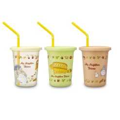 Totoro - Katbus en Totoro Beker met Rietje 3-delige Set