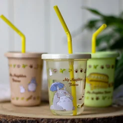 Totoro - Katbus en Totoro Beker met Rietje 3-delige Set