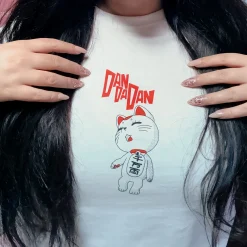 Turbo Granny T-shirt voor Dandadan-fans wit