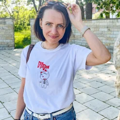 Turbo Granny T-shirt voor Dandadan-fans wit