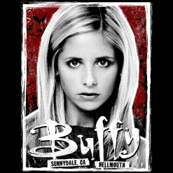 Vampierjager T-shirt voor Buffy fans Zwart