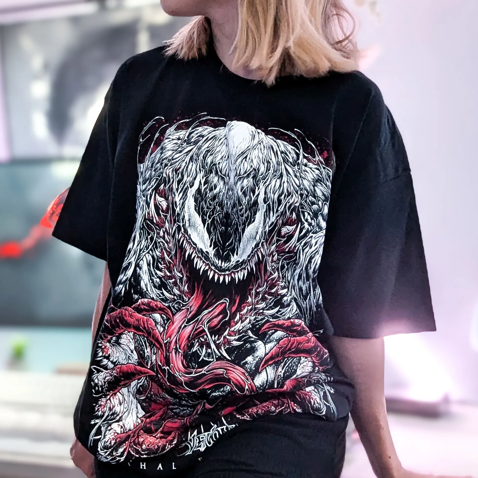 Venom - Zwart Wit & Bloed T-shirt zwart